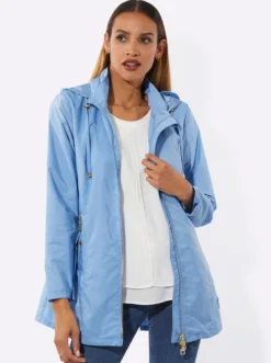 Übergangsjacke mit Tunnelzug auf Taillenhöhe hinten
