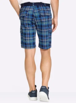 Bermudas mit Cargotaschen, kariert