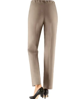Bügelfaltenhose mit Reißverschluss-Taschen