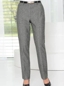 Bügelfaltenhose mit Taillenabnähern