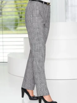 Bügelfaltenhose mit Taillenabnähern