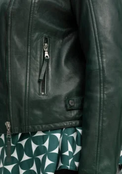 Bikerjacke aus weichem Lammnappa-Leder