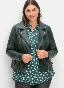 Bikerjacke aus weichem Lammnappa-Leder