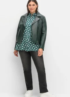 Bikerjacke aus weichem Lammnappa-Leder