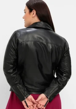 Bikerjacke aus weichem Lammnappa-Leder