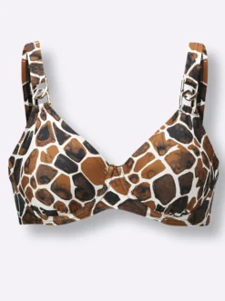 Bikini-Oberteil im Animal-Dessin