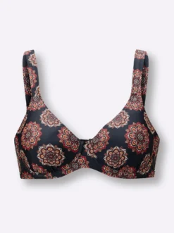 Bikini-Oberteil mit Raffung