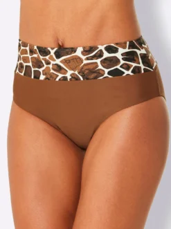 Bikini-Slip im Animal-Dessin