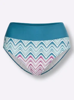 Bikini-Slip mit Zickzack-Muster