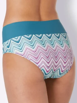 Bikini-Slip mit Zickzack-Muster