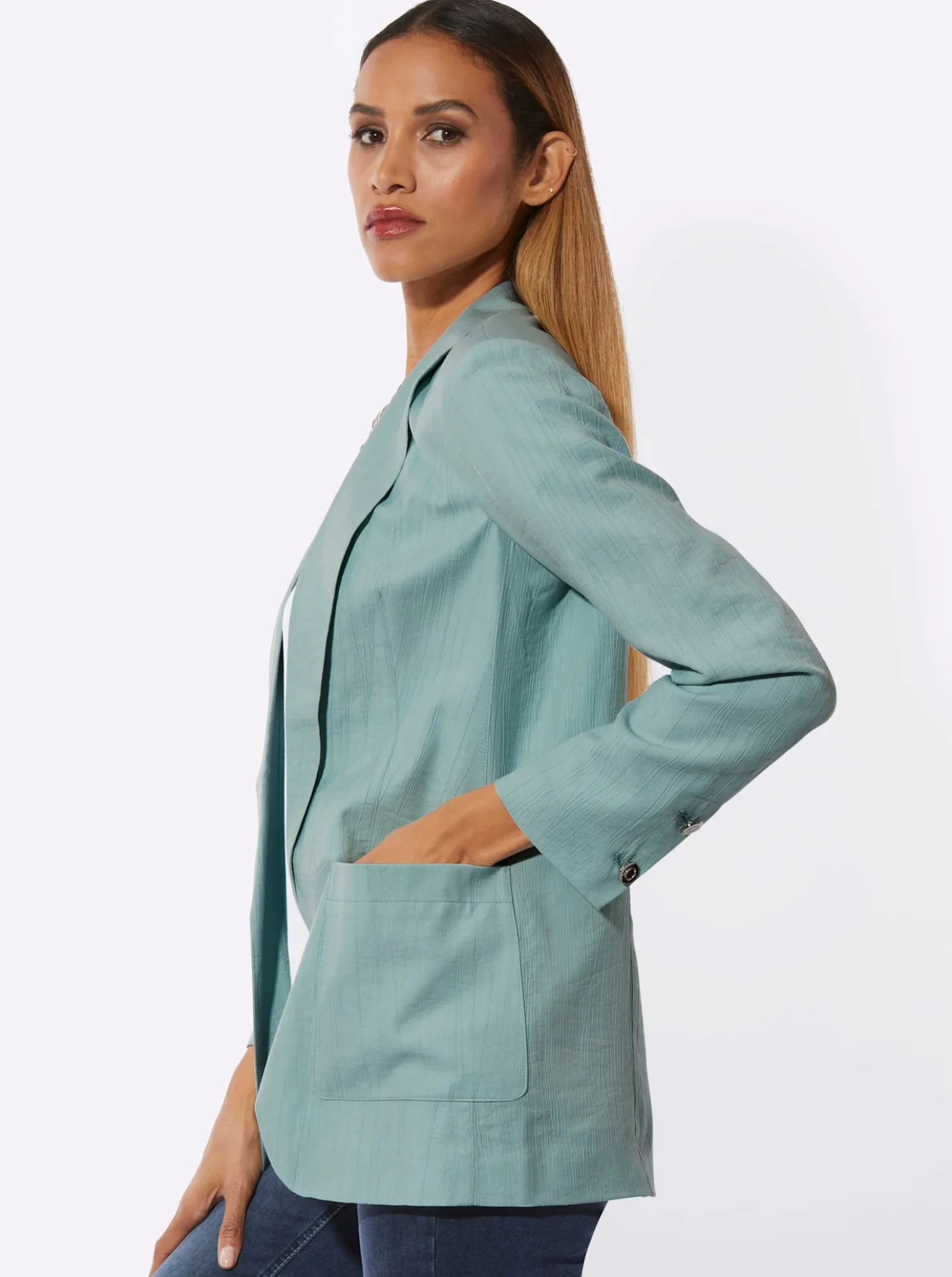 Blazer in dezent schimmernder Qualität