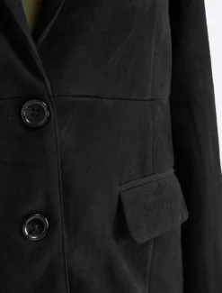 Blazer in Veloursleder-Optik