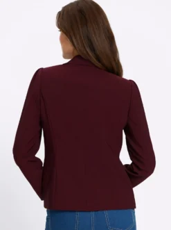 Blazer mit dezenten Puffärmeln