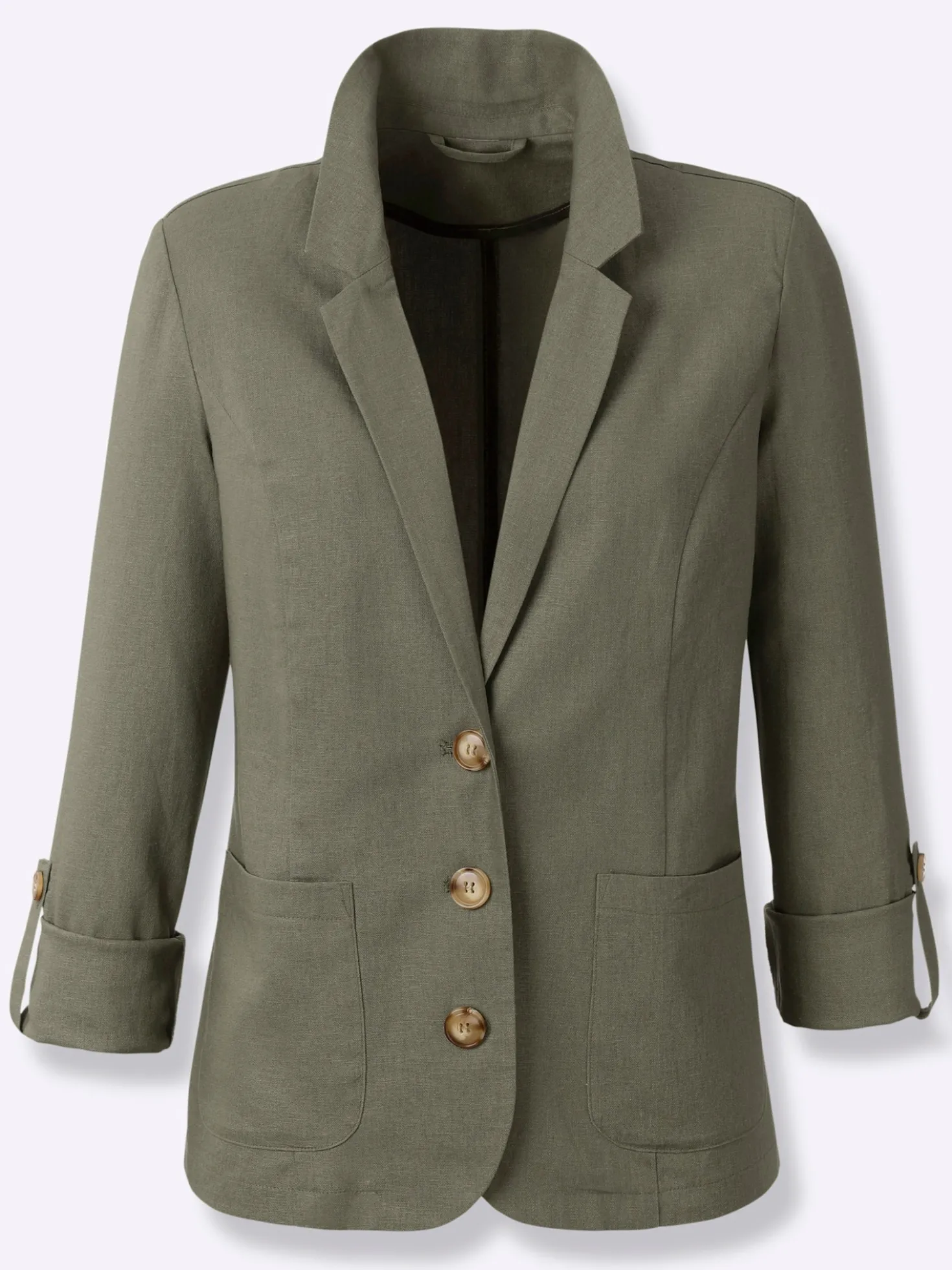 Blazer mit Knöpfen in Horn-Optik