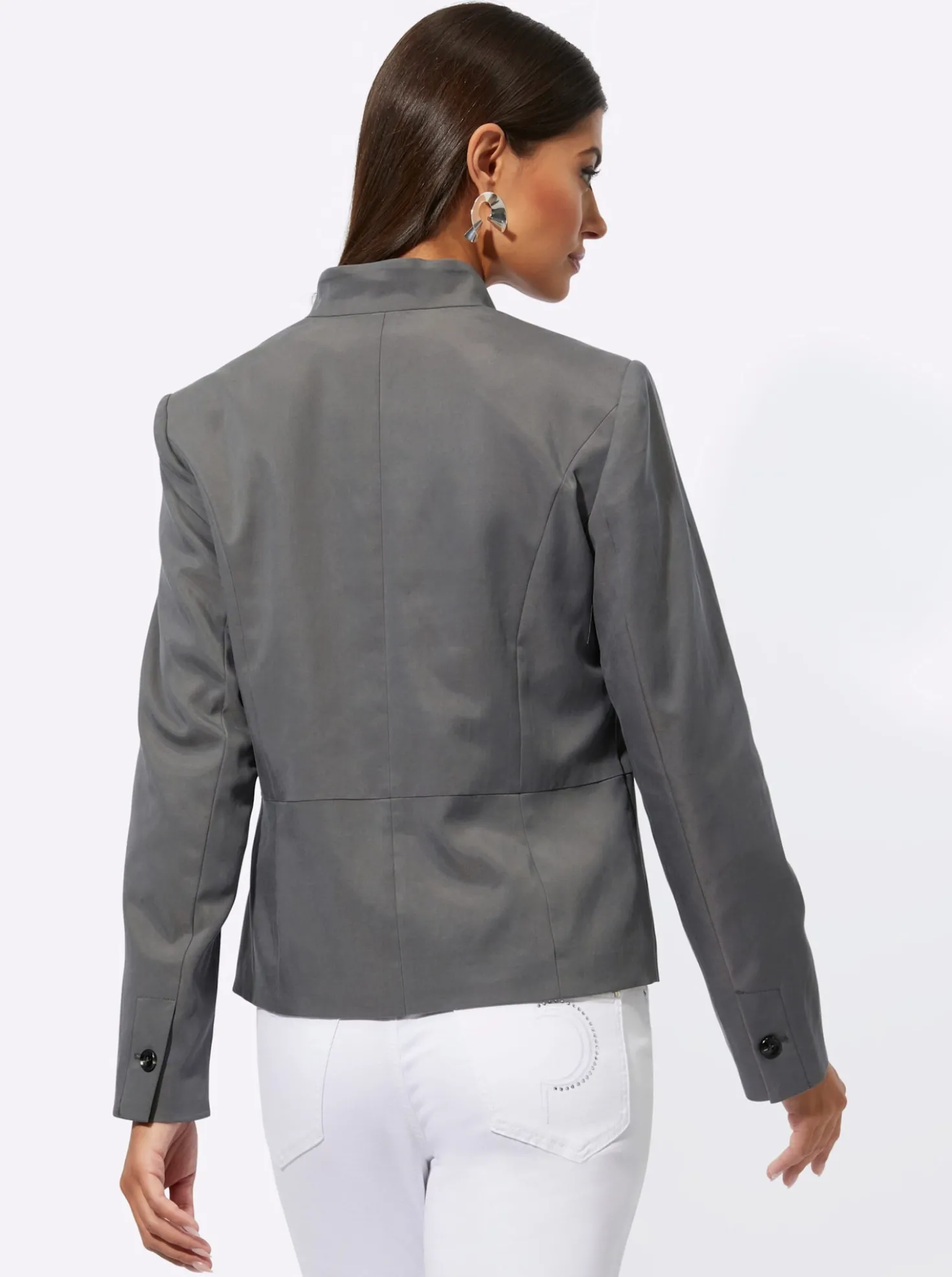 Blazer mit Knöpfen in Horn-Optik