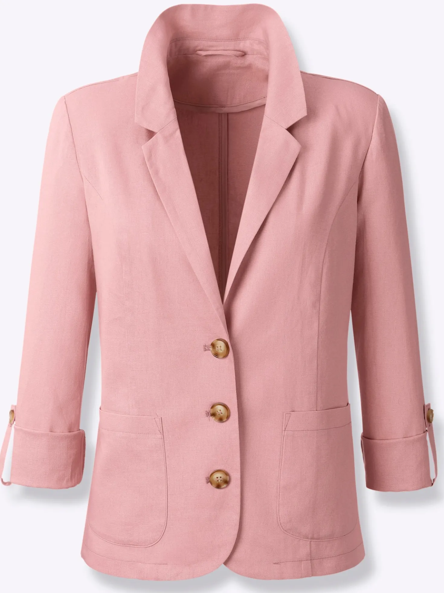 Blazer mit Knöpfen in Horn-Optik
