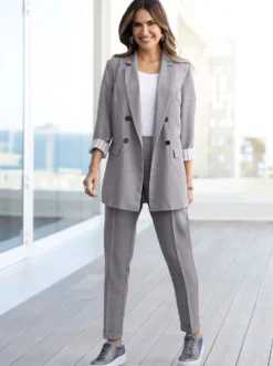 Blazer mit Pattentaschen