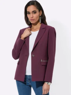 Blazer mit Zier-Reißverschlüssen