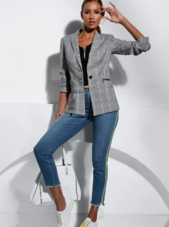 Blazer mit Zipper-Taschen