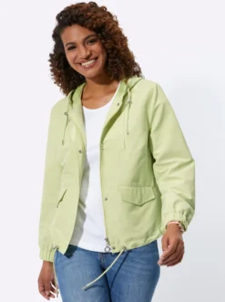 Blousonjacke mit weitenregulierbarer Kapuze