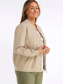 Blouson mit dezentem Glanz