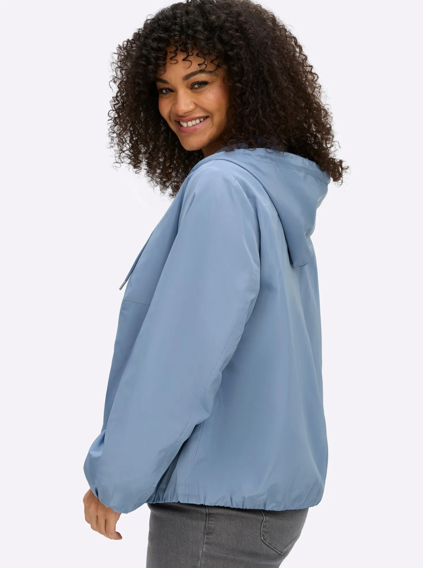Blouson mit Kapuze und Gummibund