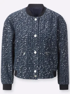 Blouson mit schimmernden Pailletten