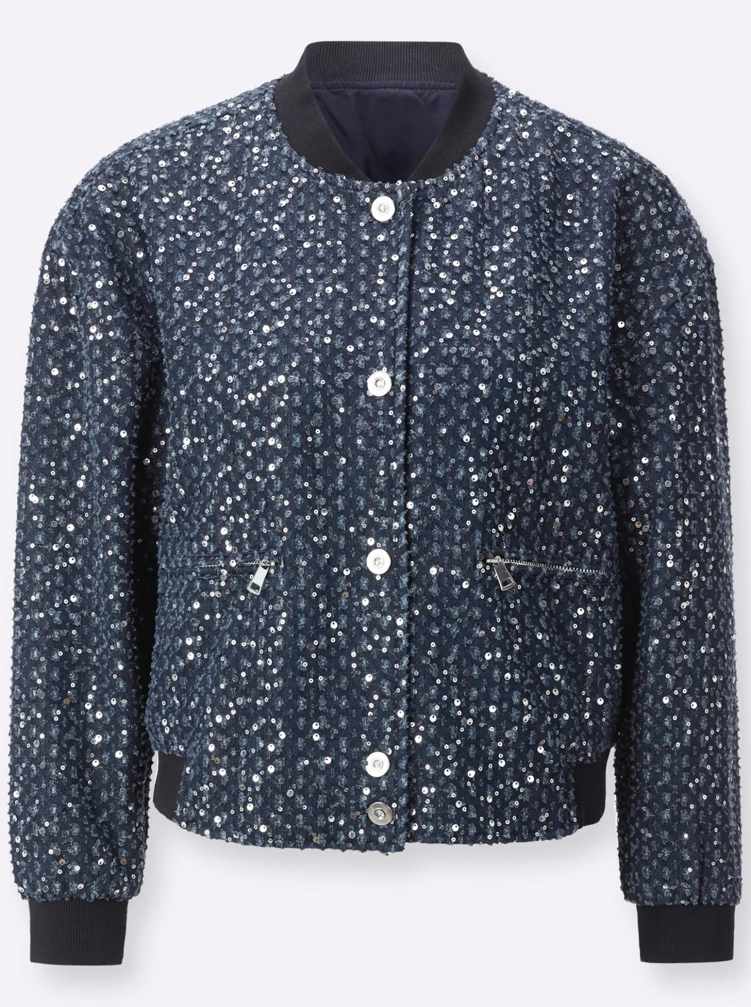 Blouson mit schimmernden Pailletten