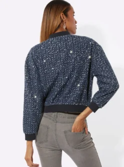 Blouson mit schimmernden Pailletten