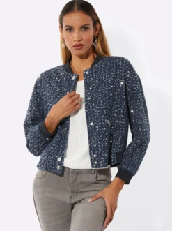 Blouson mit schimmernden Pailletten