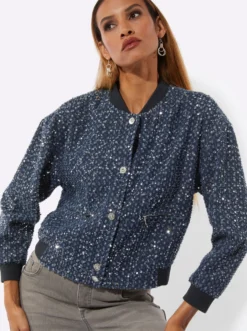 Blouson mit schimmernden Pailletten