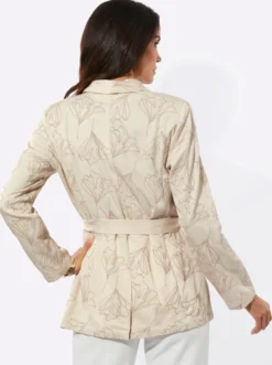 Blusenjacke mit knöpfbarem Gehschlitz hinten