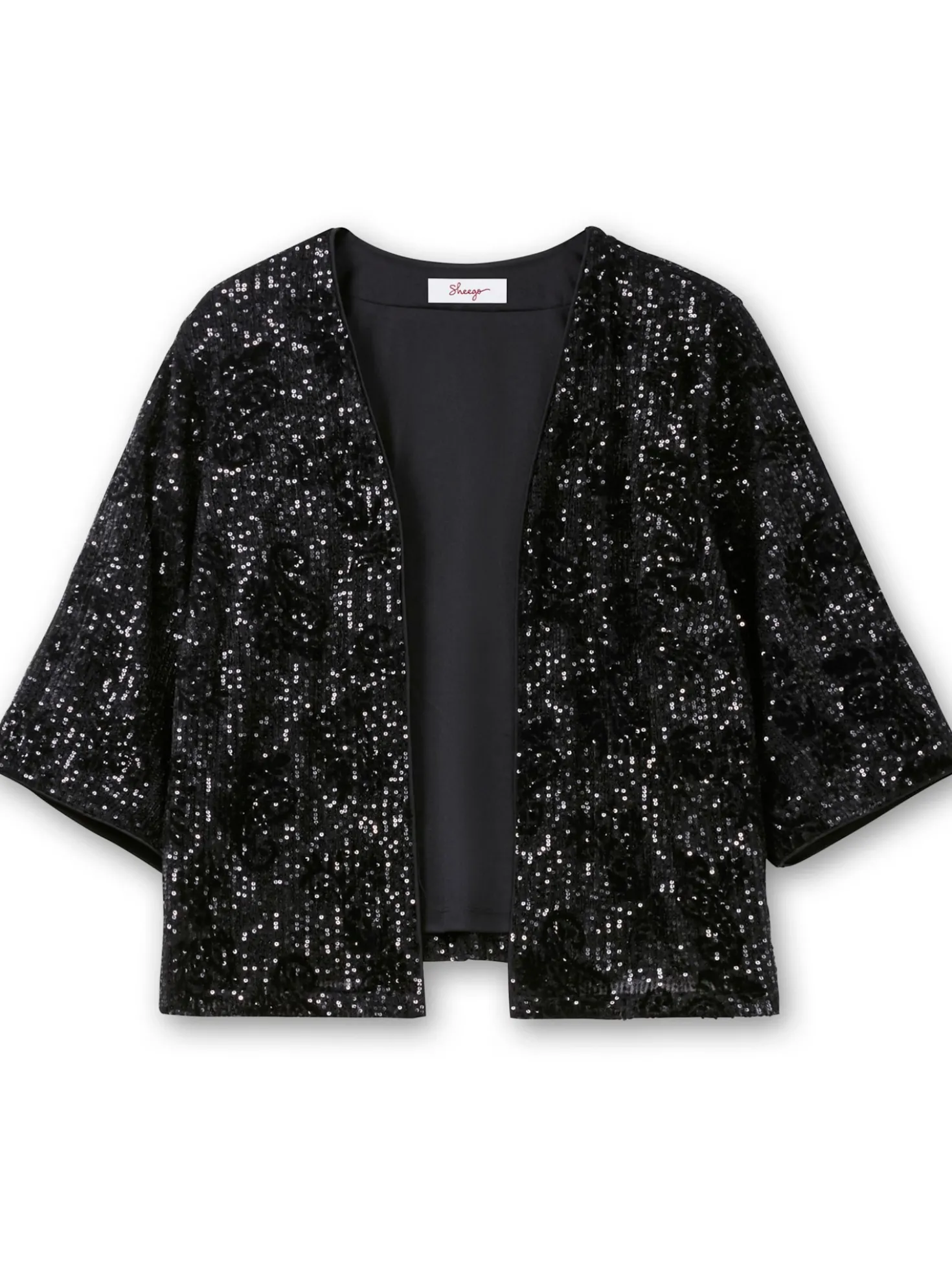 Blusenjacke mit Pailletten