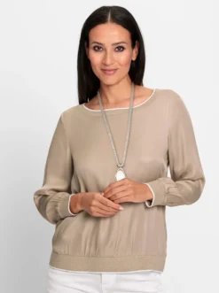 Blusenshirt mit Glanzgarnen