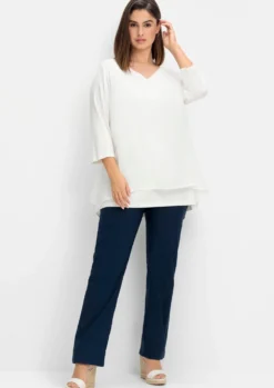 Blusenshirt mit Zipfelsaum