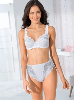 Body mit Bügel aus elastischer Spitze