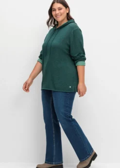 Bootcut-Jeans mit High-Waist-Bund