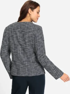 Bouclé-Blazer mit Effektgarn