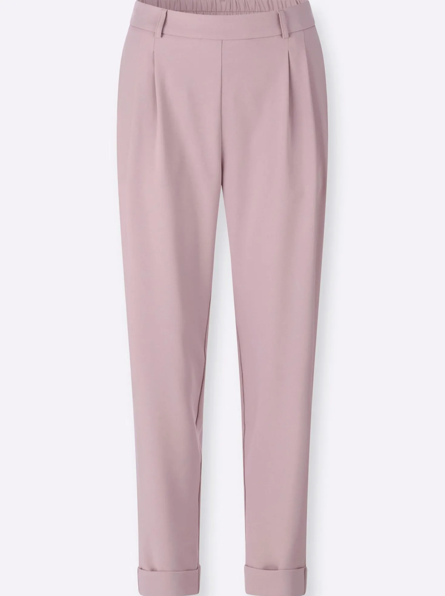 Bundfaltenhose mit fixiertem Saum