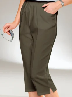 Caprihose mit Bügelfalte