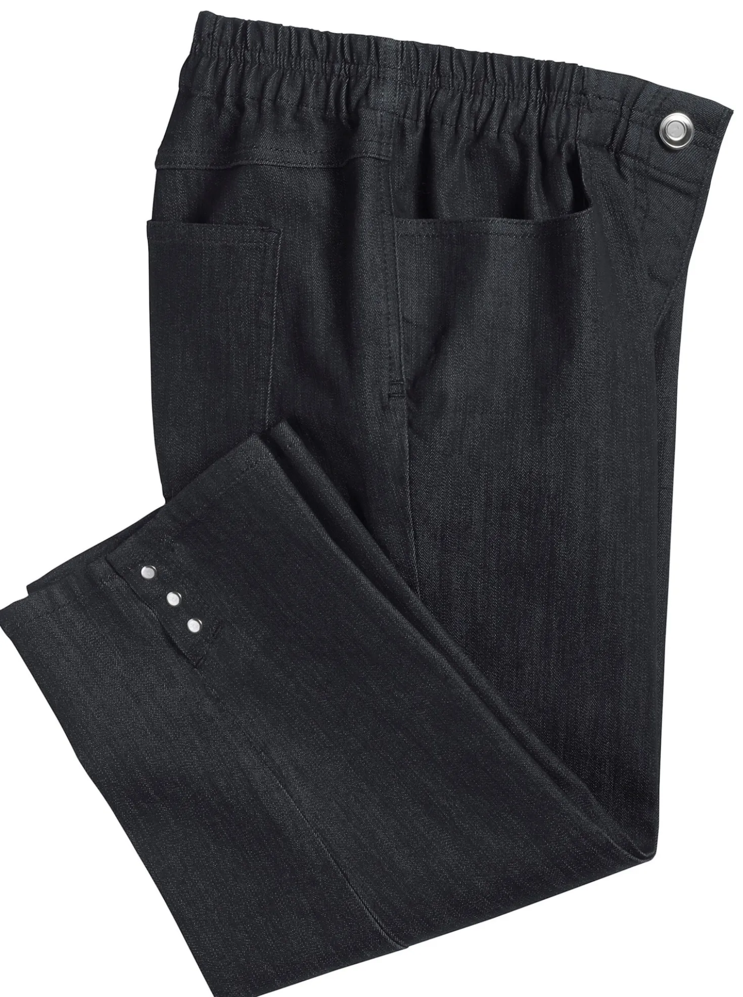 Caprijeans mit Nieten-Verzierung