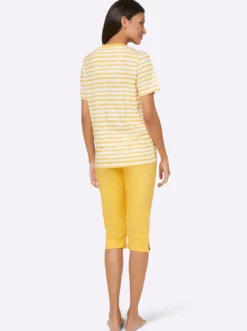 Capri-Schlafanzüge in Single-Jersey-Qualität
