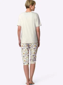 Capri-Schlafanzug aus Single-Jersey