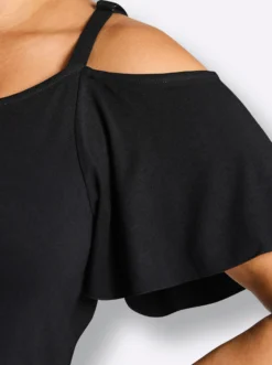 Carmenshirt mit fixierten Trägern