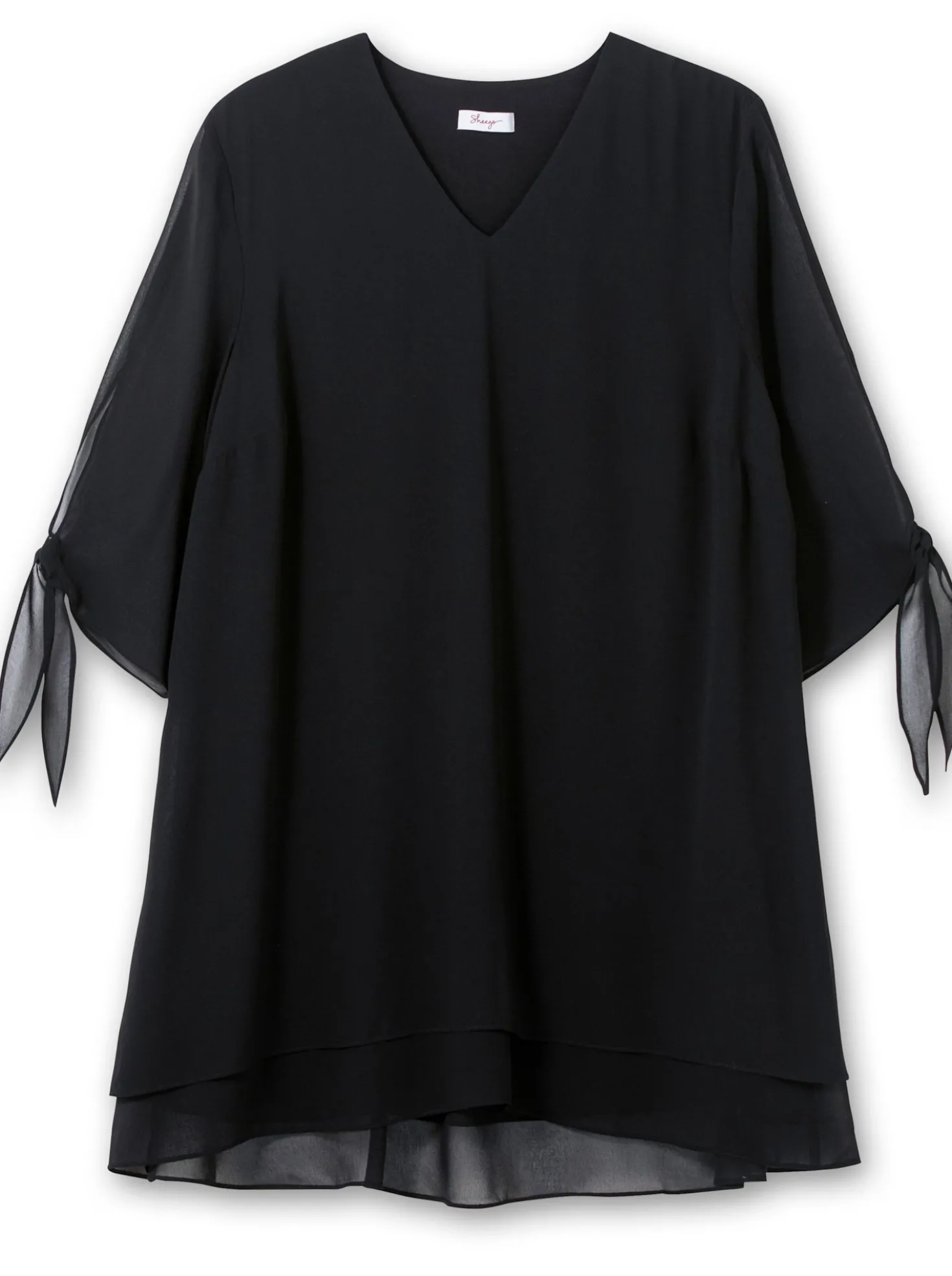 Chiffonbluse in Lagenoptik