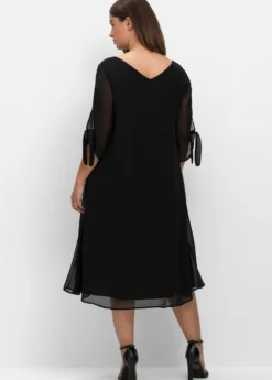 Chiffonkleid in Midilänge