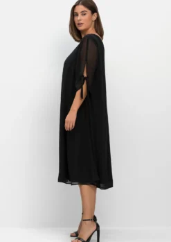 Chiffonkleid in Midilänge