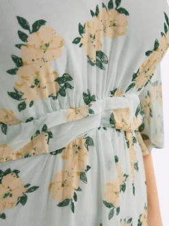 Chiffonkleid mit Blumenprint