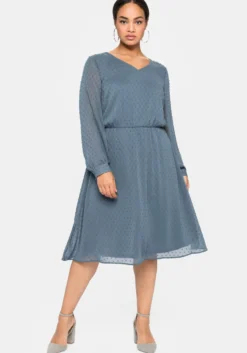 Chiffonkleid mit 3D-Effekt