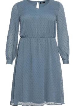Chiffonkleid mit 3D-Effekt